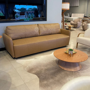 Sofá Teruel Minuano 2,30m Couro Legítimo - 