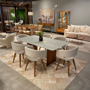 Conjunto Mesa Duna e Cadeira Sansi - São José Store - 