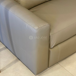 Sofá Olso Minuano 2,95m Couro Legítimo Abertura Elétrica - 
