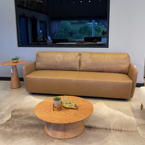 Sofá Teruel Minuano 2,30m Couro Legítimo - 