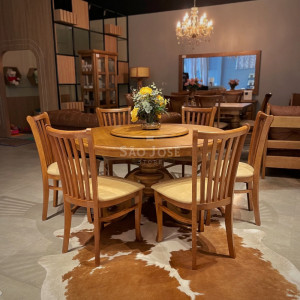 Mesa de Jantar Phil com Prato Giratório - São José Store - 