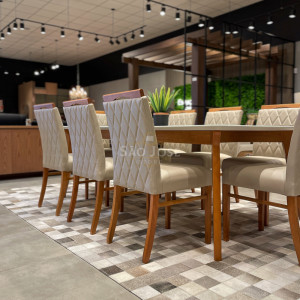 Conjunto Mesa Orit e 8 Cadeiras Carpi - 