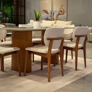 Conjunto Mesa Garda e Cadeira Noá - São José Store - 