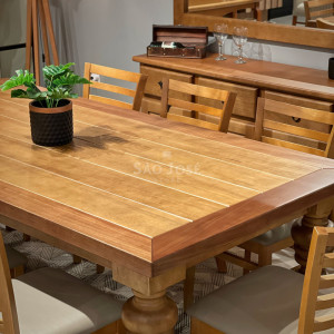 Conjunto Mesa Pés Torneados e Cadeira Montana - São José Store - 