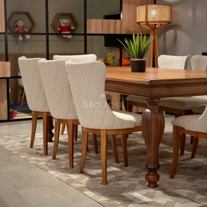 Conjunto Mesa Mary e Cadeira Estela - São José Store - 