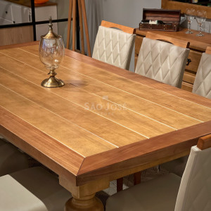 Conjunto Mesa Pés Torneados e Cadeira Carpi - São José Store - 