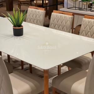 Conjunto Mesa Orit e 8 Cadeiras Carpi - 