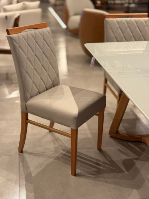 Conjunto Mesa Milo Vidro e Cadeira Carpi - São José Store - 