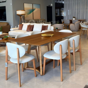 Conjunto Mesa Milo e 6 Cadeiras Camboriú - 