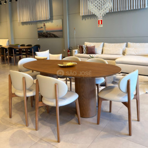 Conjunto Mesa Tria e 6 Cadeiras Camboriú - 