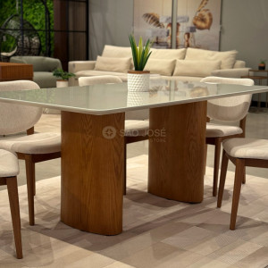 Conjunto Mesa Garda e Cadeira Noá - São José Store - 