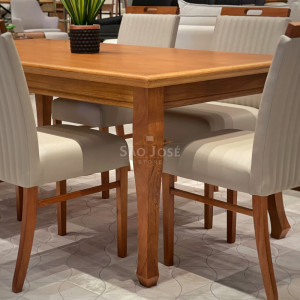 Conjunto Mesa Brasil e Cadeira Catânia - São José Store - 