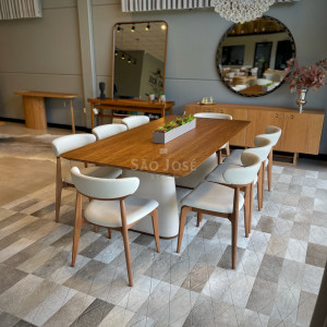 Conjunto Mesa Selma e Cadeira Thor - São José Store - 