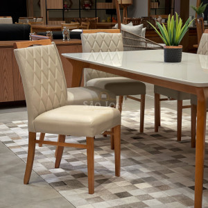 Conjunto Mesa Orit e Cadeira Carpi - São José Store - Mesa moderna de vidro!