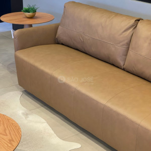 Sofá Teruel Minuano 2,30m Couro Legítimo - 