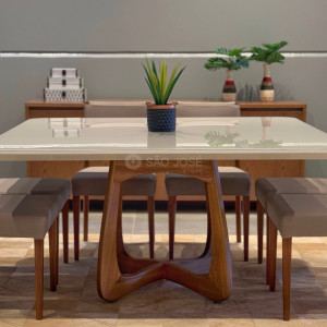 Conjunto Mesa Maria e Cadeira Model - São José Store - 