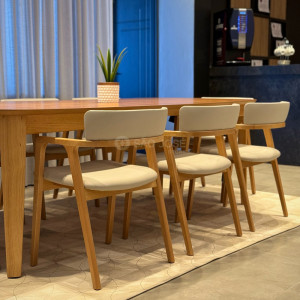 Conjunto Mesa Koto e 8 Cadeiras Arpa - São José Store - 