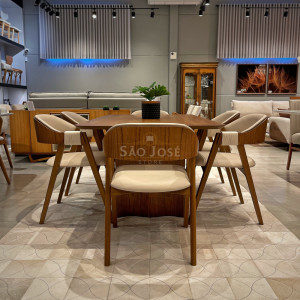 Conjunto Mesa Duna e Cadeira Corda - São José Store - 