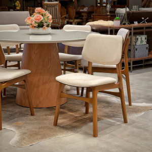 Conjunto Mesa Cone e Cadeira Megan - São José Store - 