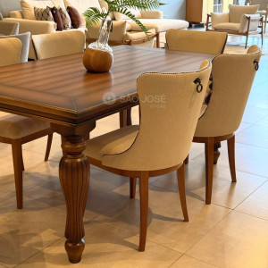 Conjunto Mesa Mary e 6 Cadeiras Estela - São José Store - 