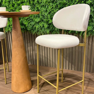 Conjunto Mesa Bistrô Mila e Banqueta Eloá - São José Store - 