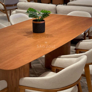 Conjunto Mesa Garda e 8 Cadeiras Pala - 