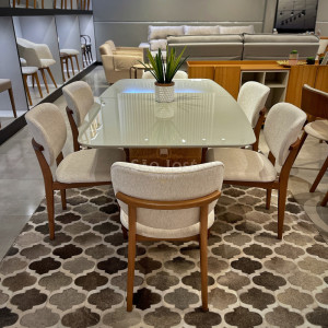 Conjunto Mesa Garda e Cadeira Noá - São José Store - 