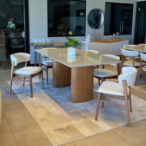 Conjunto Mesa Garda e 6 Cadeiras Fly - São José Store - 