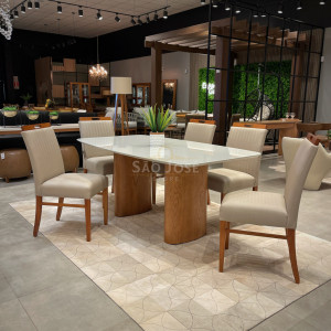 Conjunto Mesa Garda e Cadeira Catânia - São José Store - 