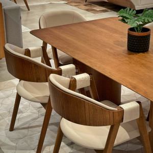 Conjunto Mesa Duna e Cadeira Corda - São José Store - 