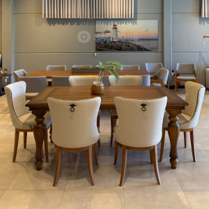 Conjunto Mesa Mary e 6 Cadeiras Estela - São José Store - 