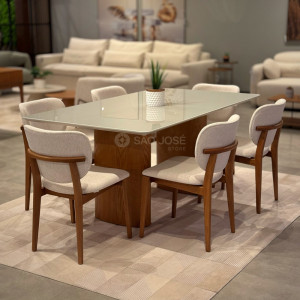 Conjunto Mesa Garda e Cadeira Noá - São José Store - 