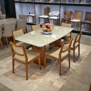 Conjunto Mesa Garda e Cadeira Arezzo - São José Store - 