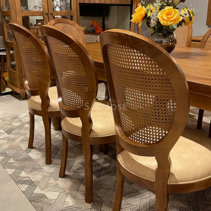 Conjunto Mesa Pés Torneados e Cadeira Medalhão - São José Store - 