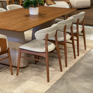 Conjunto Mesa Selma e 8 Cadeiras Nio - 