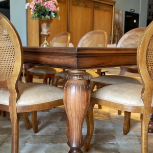 Conjunto Mesa Mary e Cadeira Medalhão - São José Store - 