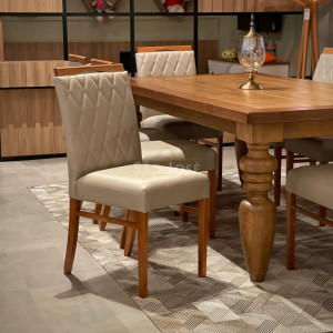 Conjunto Mesa Pés Torneados e Cadeira Carpi - São José Store - 