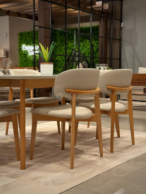 Mesa de Jantar Orit e Cadeira Monic Premium São José Store - 