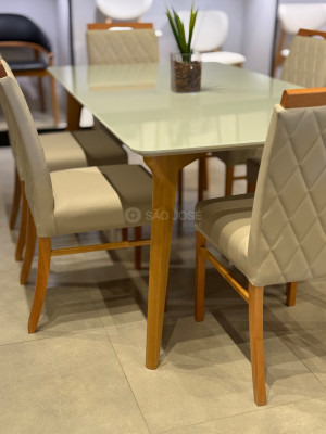 Mesa de Jantar Orit e Cadeira Carpi- São José Store - 