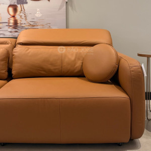 Sofá Buble 3,30m em Couro Legítimo com Abertura Elétrica - 