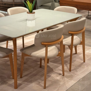 Mesa de Jantar Orit e Cadeira Monic Premium São José Store - 