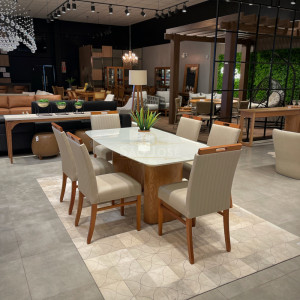 Conjunto Mesa Garda e Cadeira Catânia - São José Store - 