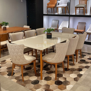 Mesa de Jantar Orit e Cadeira Estela - São José Store