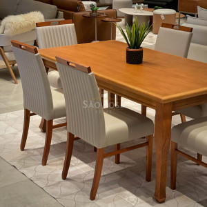 Conjunto Mesa Brasil e Cadeira Catânia - São José Store - 