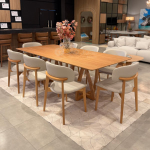 Conjunto Mesa Adele e 8 Cadeiras Monic Premium - São José Store
