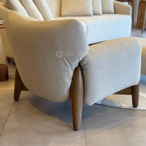 Poltrona Camaquã Com Puff Estofado Jardim - 