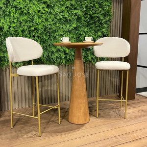 Conjunto Mesa Bistrô Mila e Banqueta Eloá - São José Store - 