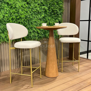 Conjunto Mesa Bistrô Mila e Banqueta Eloá - São José Store - 
