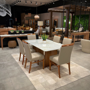 Conjunto Mesa Duna e Cadeira Catânia - São José Store - 