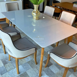 Mesa de Jantar Orit e Cadeira Naomi- São José Store - 